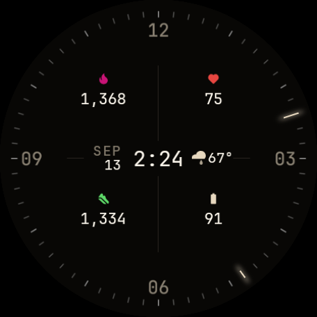 Solstice watch face, Dune style